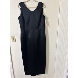 Althuser Elegant Black Sleeveless Evening Gown Women's Size 14 Made In USA